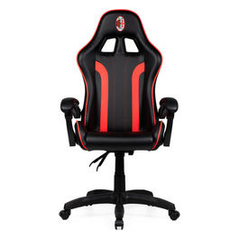 Poltrona Gaming Nero/Rosso Imbottita 150kg con Braccioli e Ruote