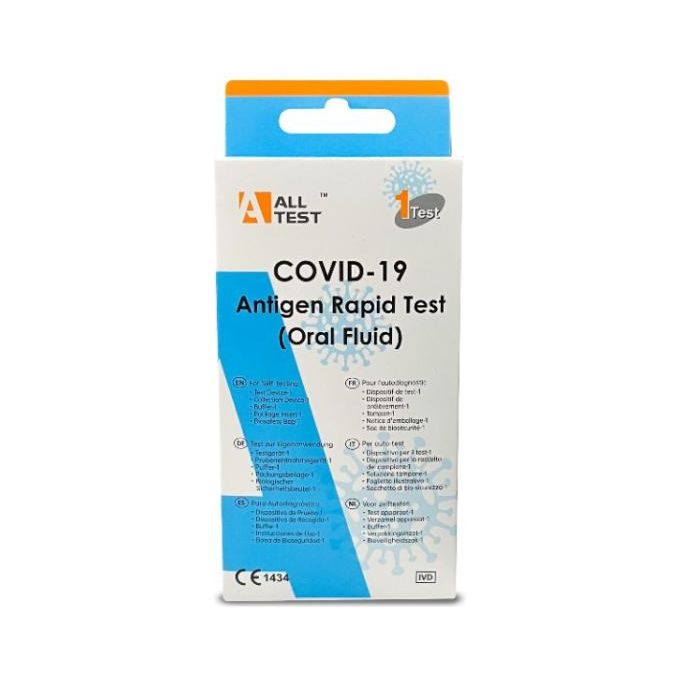 Tampone Test Rapido per l'antigene Salivare COVID-19 (Fluido orale) 1Pz