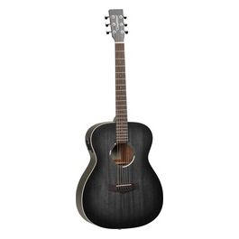 Chitarra Acustica TWBB OE Blackbird Smokestack Black Satin per Musicisti Esigenti con Design Elegante e Suono Ricco