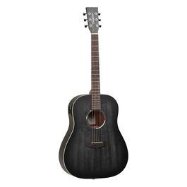 Chitarra Acustica TWBB SDE Blackbird Smokestack Black Satin con Finitura Elegante e Suono Potente