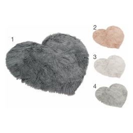 Tappeto arredo cuore effetto pelliccia 80 cm, Glam