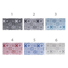 Tappeto cucina 50x120 cm fondo antiscivolo, decoro mattonella