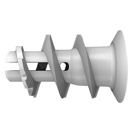 52389 tassello per cartongesso 22 mm 100 pezzi nylon bianco per viti 4 5 mm