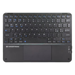 Tastiera Bluetooth QWERTY Italiana TOBIN01BIT con Touchpad Nero Universale