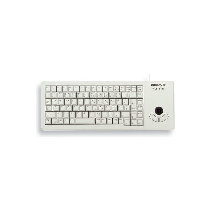 Cherry G84-5400LUMEU-0 XS Trackball Tastiera USB QWERTY Inglese US 88 Tasti Grigio