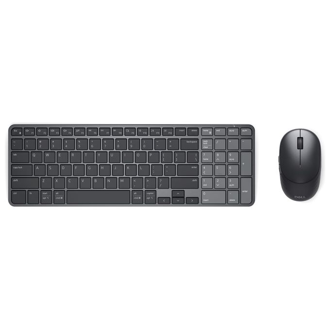 Dell KM746-BLK-INT Pro 7 Tastiera e Mouse Wireless RF + Bluetooth QWERTY US Internazionale Grafite