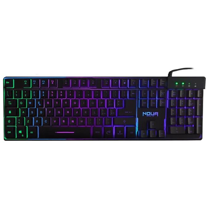 Tastiera Gaming Noua Yelena Semi-meccanica Retroilluminazione Rgb 105 Tasti (12 Multimediali) Layout It