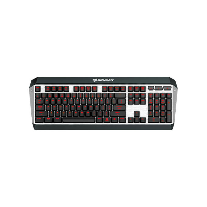 TASTIERA GAMING WIRED MECCANICA ATTACK X3 CHERRY-SWITCH ALLUMINUM USB US-LAYOUT - COUGAR