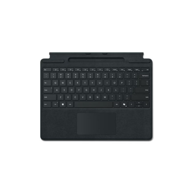 Microsoft Y8U-00004 Surface Pro Flex Tastiera Wireless Bluetooth con Touchpad Slim Pen 2 Retroilluminata Alcantara colore Nero