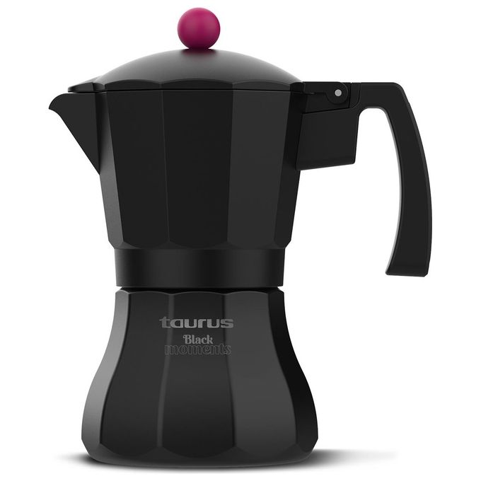 Taurus Moka Italica Black Moments 12 Tazze Alluminio-Nero