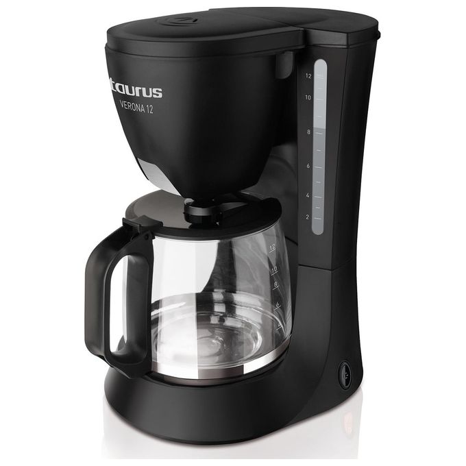 Taurus Verona 12 Caffettiera con Filtro Permanente 680W 12 Tazze
