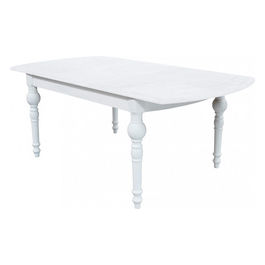 Tavolo Cross Round 150/190 X 100 Bianco