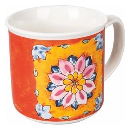 Tazza colazione 350 ml in new bone china, Infinito Giglio