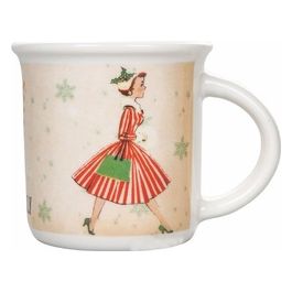 Tazzina caffe' 90 ml in new bone china, Miss Audrey XMas