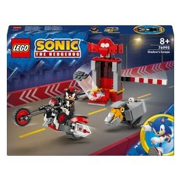 LEGO Sonic the Hedgehog 76995 La Fuga di Shadow the Hedgehog con Moto Giocattolo per Bambini 8+ Anni, Personaggi Videogiochi