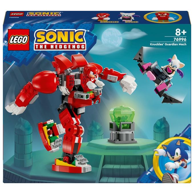 LEGO Sonic the Hedgehog 76996 Il Mech Guardiano di Knuckles, Giochi per Bambini da 8 Anni in su con Personaggi del Videogioco