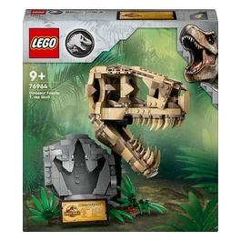 LEGO Jurassic World 76964 Fossili di Dinosauro: Teschio di T. Rex Giocattolo, Giochi per Bambini 9+ con Fossile da Costruire