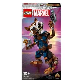 LEGO Marvel 76282 Rocket e Baby Groot, Giochi per Bambini di 10+ Anni con Action Figure Snodabile e Minifigure del Supereroe