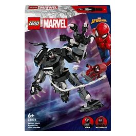 Marvel 76276 Mech di Venom vs. Miles Morales, Giocattolo Action Figure per Bambini 6+ Anni con Minifigure di Spider-Man