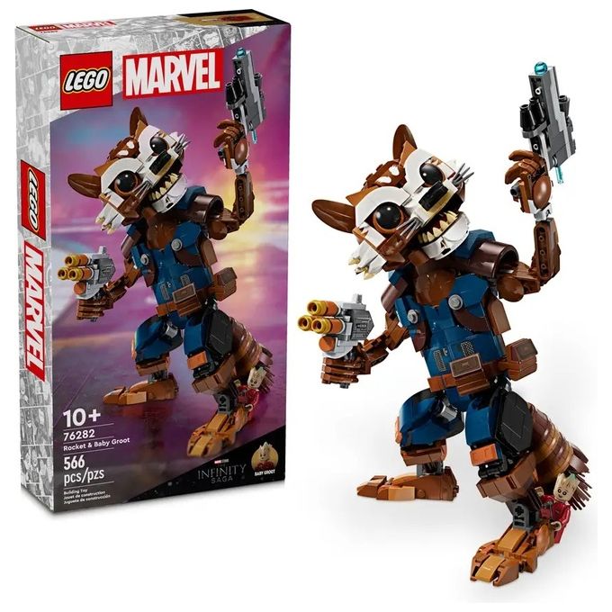 LEGO Marvel Rocket e Baby Groot