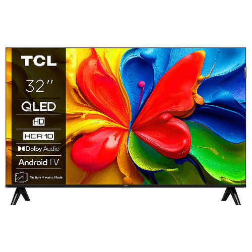 32S49K S Series Smart TV 32" QLED HD Ready Android TV Wi-Fi DVB-T2 Classe F colore Nero