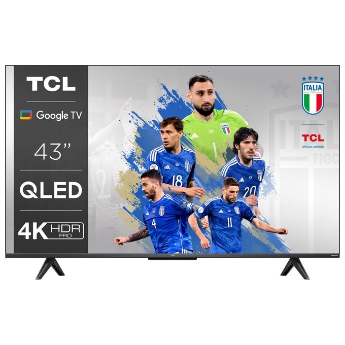 Tcl 43C631 Tv Led 43" Qled Ultra Hd 4k Hdr Smart Tv Android Tv Nero