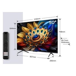C69 Serie C6 Smart TV QLED 4K 50" 50C69B Dolby Vision Dolby Atmos Google TV