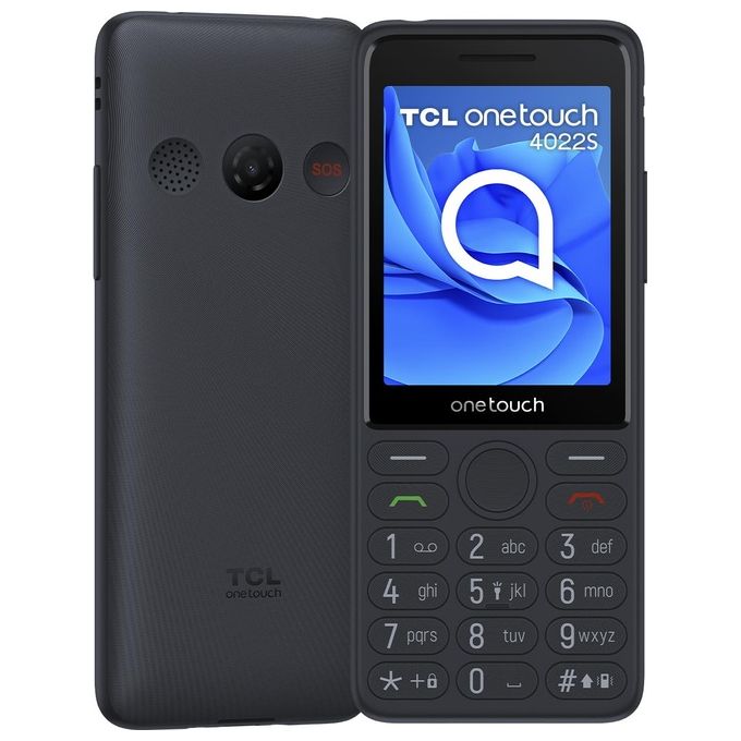TCL Onetouch 4022s 2.8" 75gr Grigio Telefono per Anziani