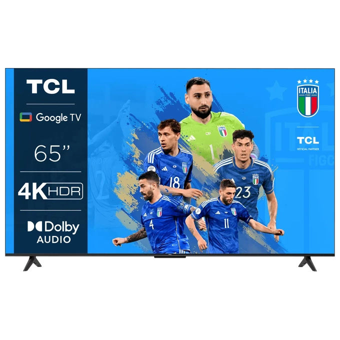 TCL TV Led 4k 65P635 65 pollici 4K HDR Smart Tv Android Wi-Fi Dolby Audio