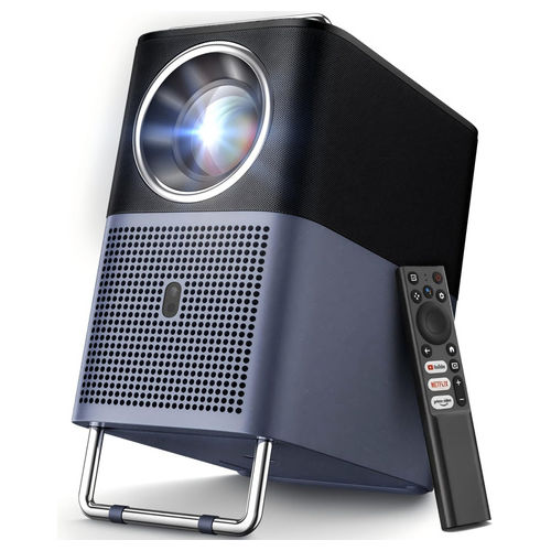 A1S Proiettore Portatile LCD 1080P Full HD 600 ISO Lumen Google TV Netflix Wi-Fi Bluetooth 2x8W da 45" a 150"