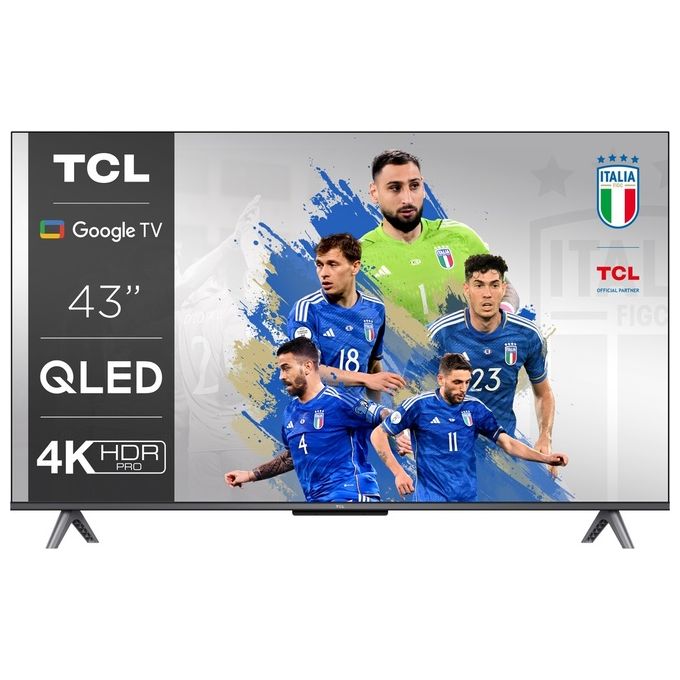 TCL Tv QLed 4k 43C645 43 pollici Smart TV Android Hdr10 Dolby Vision-Atmos