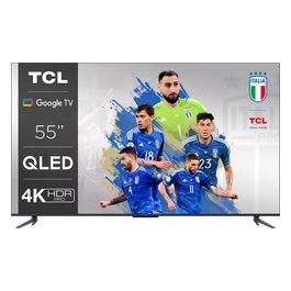 TCL Tv QLed 4k 55C645 55 pollici Smart TV Android Hdr10 Dolby Vision/Atmos