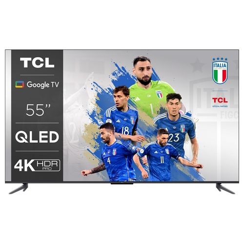 TCL Tv QLed 4k 55C645 55 pollici Smart TV Android Hdr10 Dolby Vision/Atmos