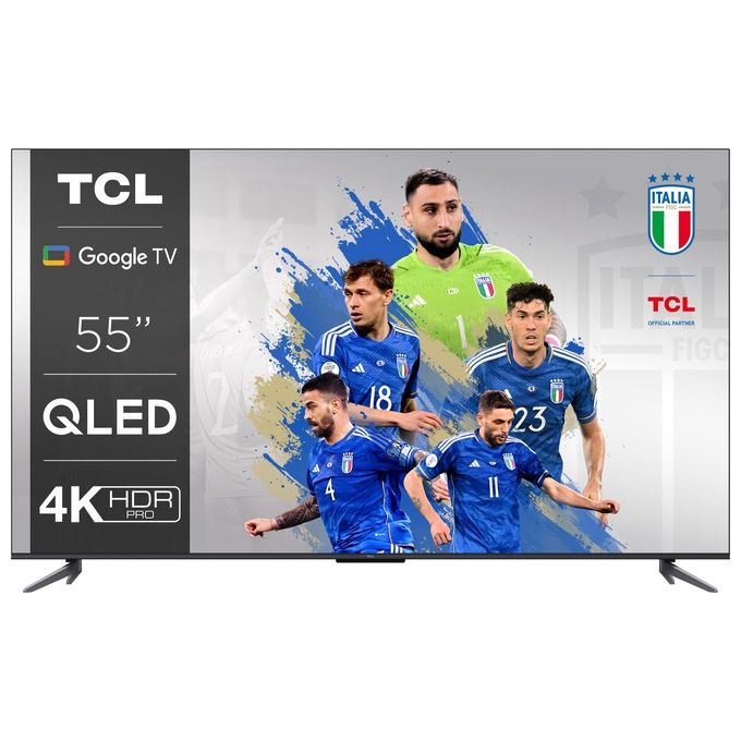 TCL Tv QLed 4k 55C645 55 pollici Smart TV Android Hdr10 Dolby Vision-Atmos