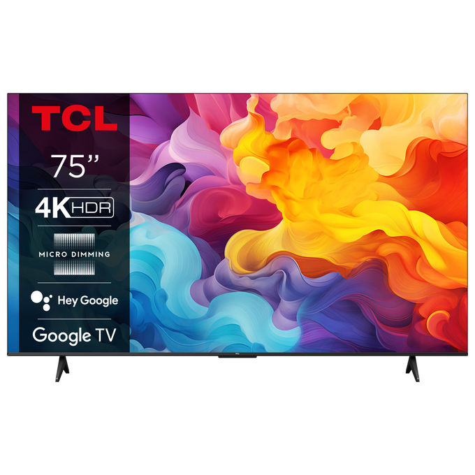 Image of TCL Smart TV 75P61B 75'' 4K Ultra HD Google TV Dolby Audio Nero