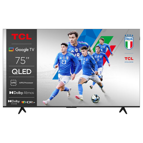 Smart TV QLED 4K 75P79K da 75 pollici (190,5 cm) con Google TV, processore AiPQ, Dolby Vision e audio Dolby Atmos, ideale per film e gaming.