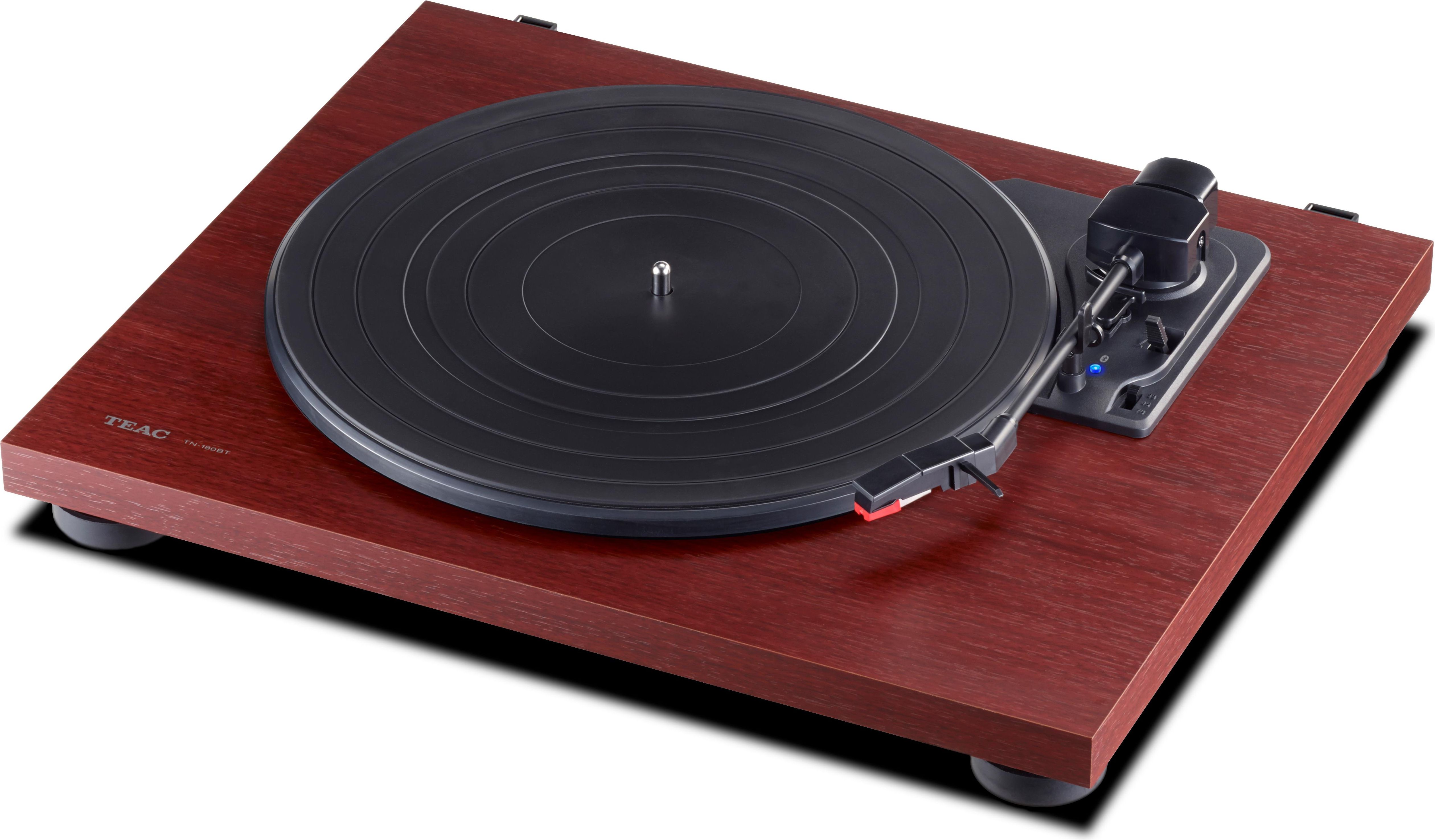 Teac Giradischi con Trasmissione a Cinghia Nero/Ciliegio
