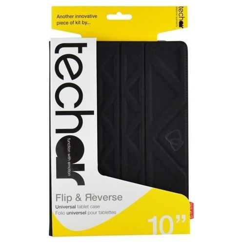 Tech Air Custodia per Tablet Reversibile 10,1" Universale Nero/Grigio Scuro