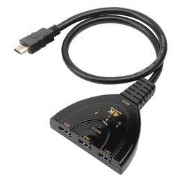 Techly 360042 Switch Hdmi 3x1 Pigtail 4K Nero