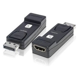 Techly Adattatore Convertitore da DisplayPort DP 1.2 a HDMI 4K 30Hz Nero