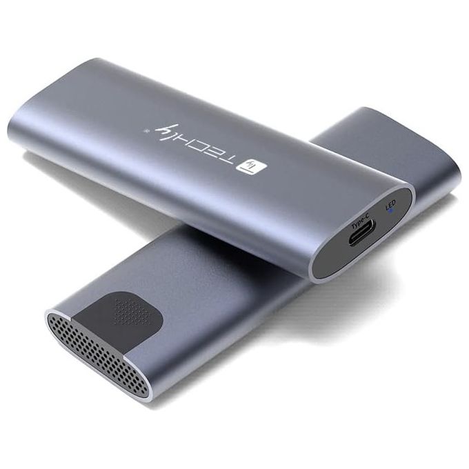 Techly Box Esterno USB-C USB3.2 Gen2 NVMe M.2 PCIe/Sata SSD