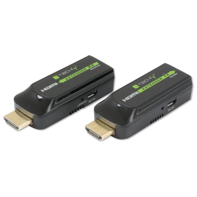 Techly Extender HDMI Compatto Full HD su Cavo Cat.6-6A-7 Max 40mt