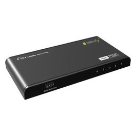 Techly Splitter HDMI 2.0 4K 4 Vie HDR Nero