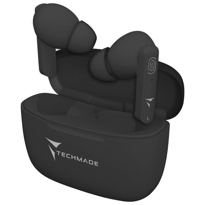 Techmade T31 Auricolari Earbuds Bluetooth Nero
