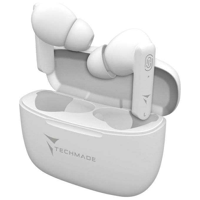 Techmade T31 Auricolari Earbuds Bluetooth Bianco