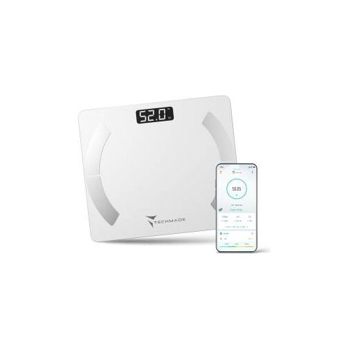 Techmade Bilancia Pesapersone Smart Digitale 180kg Bianca