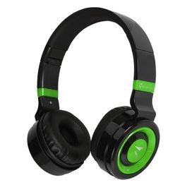 Cuffie Wireless Bluetooth 5.0 Pieghevoli Nero/Verde