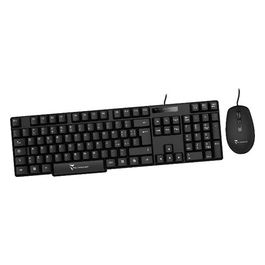 Kit Mouse e Tastiera Usb Nero