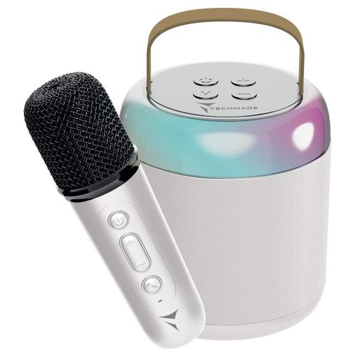 Techmade Speaker Karaoke Bianco