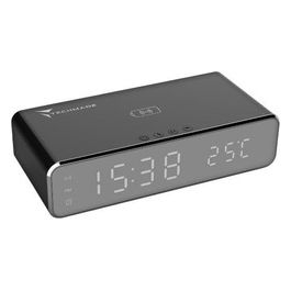 Sveglia con Ricarica Wireless per Smartphone 15W Nera